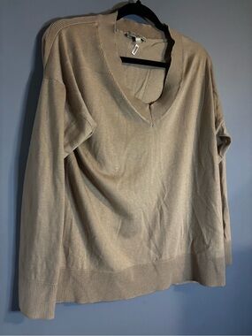 Matty M Beige Crewneck Sweater